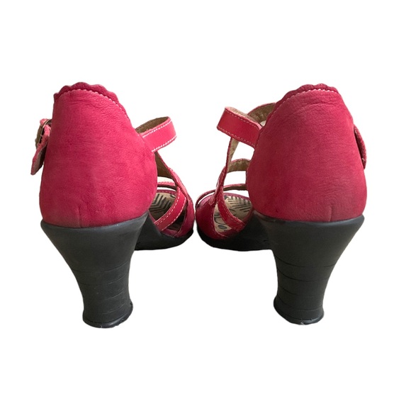 Fly London Red and Pink Heel Shoes, Size 37 Christmas - Picture 5 of 8